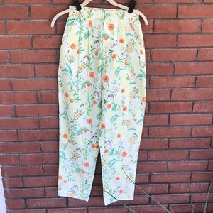 🌿Rachel Antonoff floral pants size 0